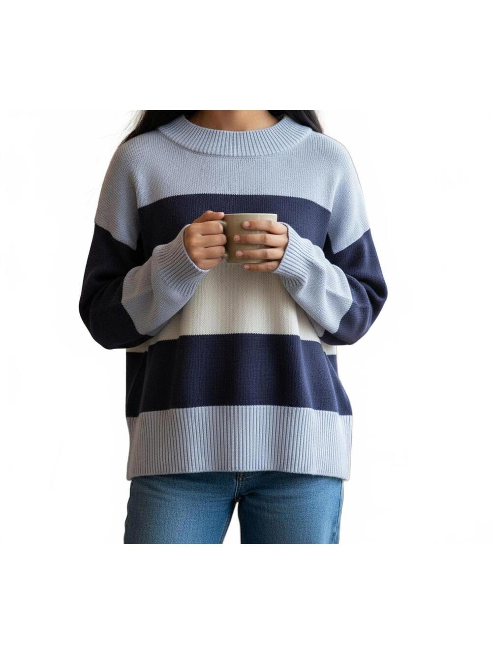 Lucky Brand NWT Striped Knit Sweater Women’s Size S